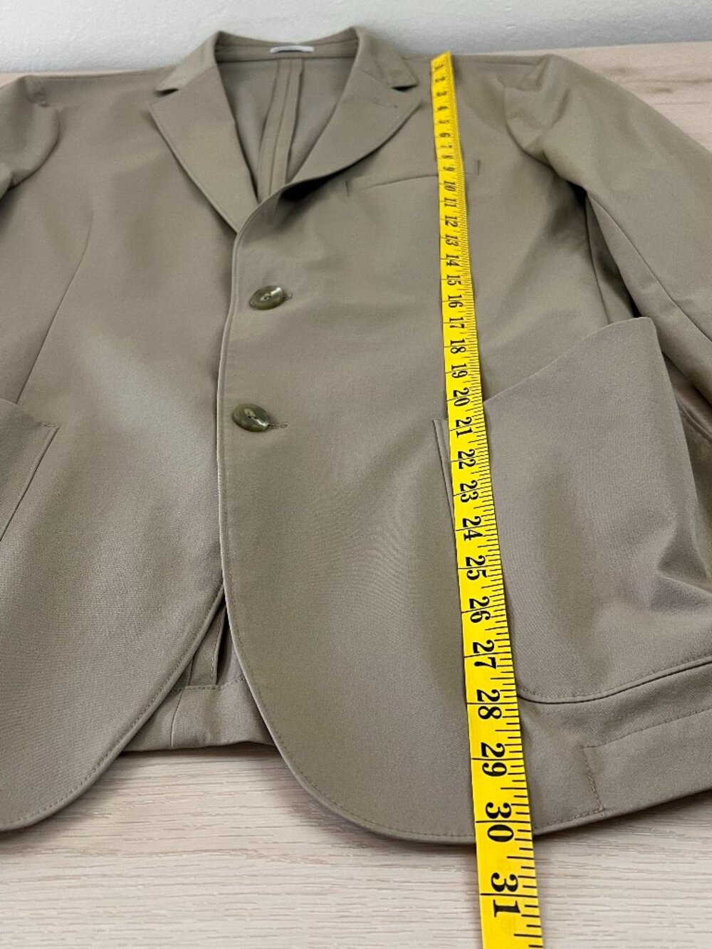 Nordstrom Rack Men's Tan Cotton/Spandex Lightweight Stretchy Sport Coat Size 42R - Picture 6 of 12